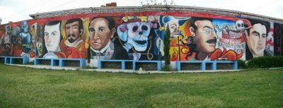 Mural del Colectivo El Zenzontle en primaria de Cuautlalpan
