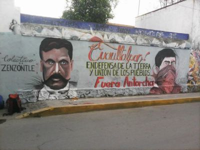 Mural en Cuatlalpan del Colectivo El Zenzontle. 2012
