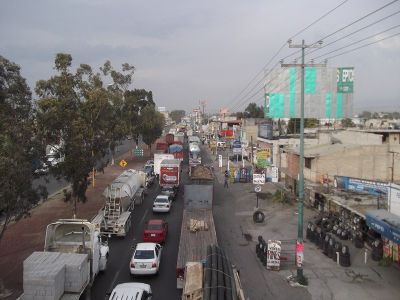 Bloqueo de carretera MÃ©xico - Texcoco contra antorcha, San jose

