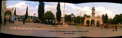 Panoramica de la plaza de San Vicente  Chicoloapan
