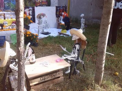 DÃ­a de muertos 2014 -  Guuna Zzuin A.C. Ofrenda en Santa Rosa 
