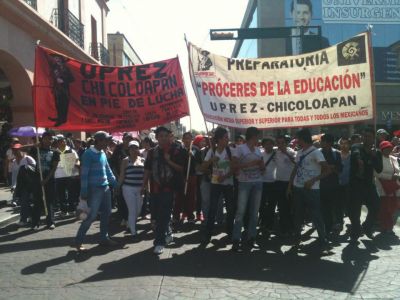 Marcha UPREZ en Toluca. Febrero 2013
