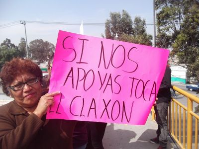 ManifestcaciÃ³n pacifica en Chicoloapan contra la imposiciÃ³n de PeÃ±a Nieto en la Presidencia. 1/12/2012
