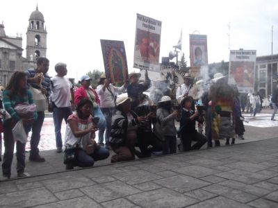 Caravana "Fuego de la Digna Resistencia" llega a Toluca. 15/05/2015
