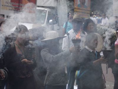 Caravana "Fuego de la Digna Resistencia" llega a Toluca. 15/05/2015
