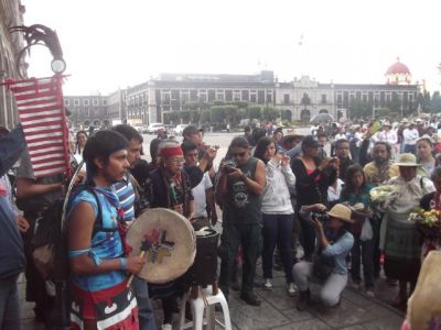 Caravana "Fuego de la Digna Resistencia" llega a Toluca. 15/05/2015
