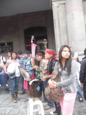 Caravana "Fuego de la Digna Resistencia" llega a Toluca. 15/05/2015
