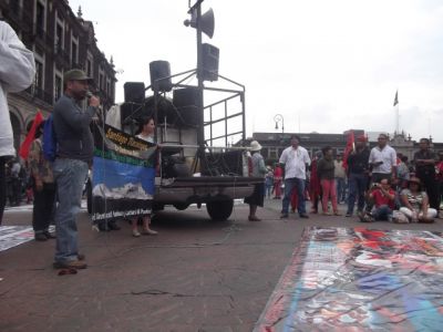 Caravana "Fuego de la Digna Resistencia" llega a Toluca. 15/05/2015
