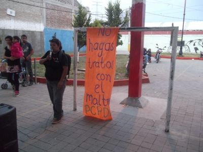 Marcha Zombie y Algazara Cultural, organizada por Guuna Zuuin, en Santa Rosa Chicoloapan. 25/10/2015. exigiendo se active la alerta de gÃ©nero en nuestro municipio.
