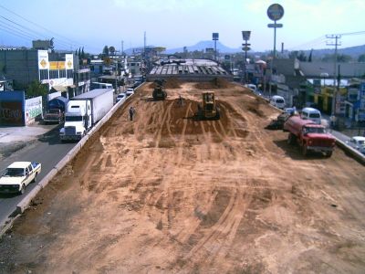 Distribuidor Vial Piedras negras, Desde el puente de Concreto, Junio de 2008
