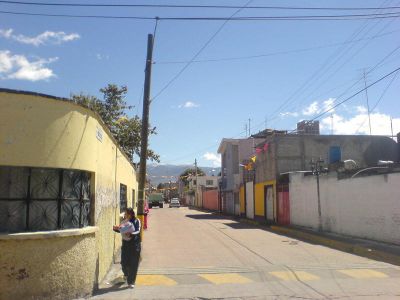 Vista hacia el Tlaloc y Zoquiapan desde cerca del H. Ayuntamiento de chicoloapan
Febrero de 2010
