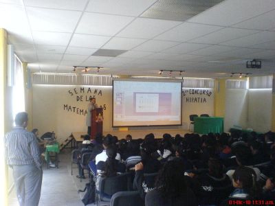 Semana de las MatemÃ¡ticas 2010 en la Prepa 55 Foro las matematicas y su relaciÃ³n con el mundo
