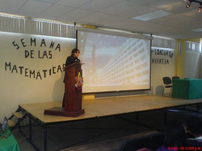 Semana de las MatemÃ¡ticas 2010 en la Prepa 55 Foro las matematicas y su relaciÃ³n con el mundo
