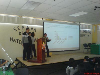 Semana de las MatemÃ¡ticas 2010 en la Prepa 55 Foro las matematicas y su relaciÃ³n con el mundo
