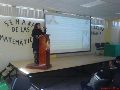 Semana de las MatemÃ¡ticas 2010 en la Prepa 55 Foro las matematicas y su relaciÃ³n con el mundo
