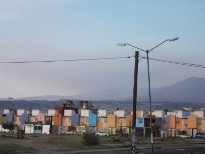 Vista incendio Sierra tlaloc-telapon, desde la entrada de las Unidades Habitacionales, entre camino al monte y las minas, 31 de Mayo de 2011
