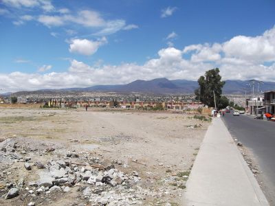 Vista Sierra tlaloc-telapon, desde la entrada de las Unidade Habitacionales, camino al monte, 1 de Junio de 2011
