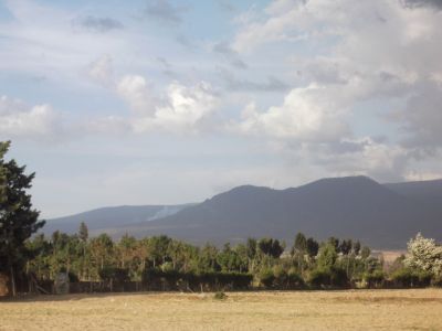 Fuego en la Zona Tlaloc- Telapon 4 de Junio 2011  Vista desde Santa Rosa
