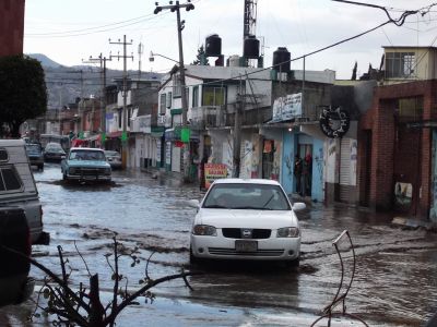inundación en Chicoloapan