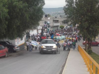 Universidad RevoluciÃ³n es planeta en Movimiento, movilizaciÃ³n en apoyo al movimiento 250.org realizada el 23 de Septiembre de 2011
