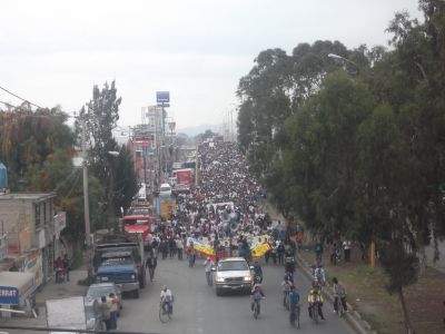 Universidad RevoluciÃ³n es planeta en Movimiento, movilizaciÃ³n en apoyo al movimiento 250.org realizada el 23 de Septiembre de 2011
