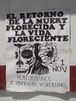 Dia de Muertos  en la Universidad RevoluciÃ³n y Prepa 55. Noviembre  2011
