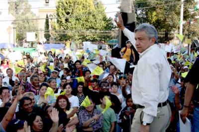 Obrador en Chicoloapan 9 de Dic 2007
