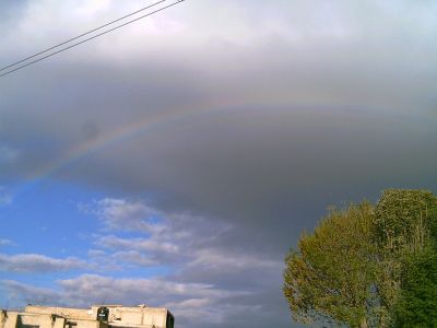 Arcoiris en SAnta Rosa, durante la maÃ±ana del 22 de Febrero de 2009
