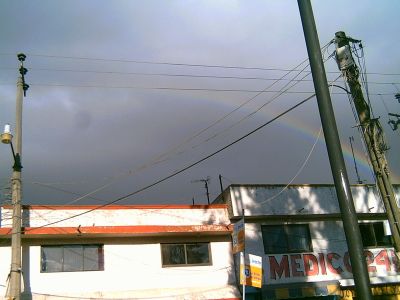 Arcoiris en SAnta Rosa, durante la maÃ±ana del 22 de Febrero de 2009
