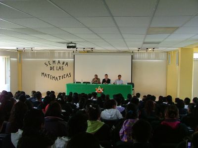 Semana de las MatemÃ¡ticas 2010 en la Prepa 55 Foro las matematicas y su relaciÃ³n con el mundo
