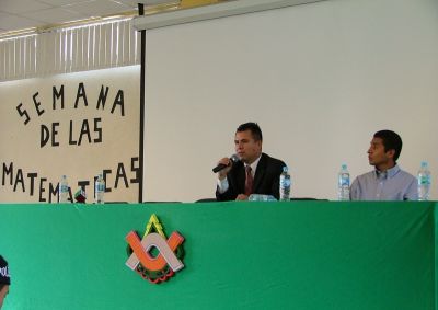 Semana de las MatemÃ¡ticas 2010 en la Prepa 55 Foro las matematicas y su relaciÃ³n con el mundo
