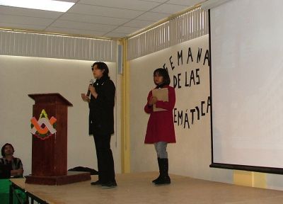 Semana de las MatemÃ¡ticas 2010 en la Prepa 55 Foro las matematicas y su relaciÃ³n con el mundo
