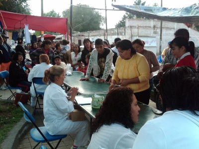 Jornada de salud en Santa Rosa Chicoloapan, los dÃ­as 14,16, y 17 de Agosto de 201
