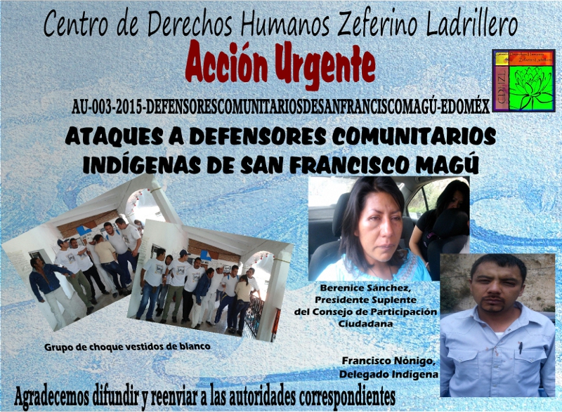 ataques a defensores comunitarios indc3adgenas de san francisco magc3ba