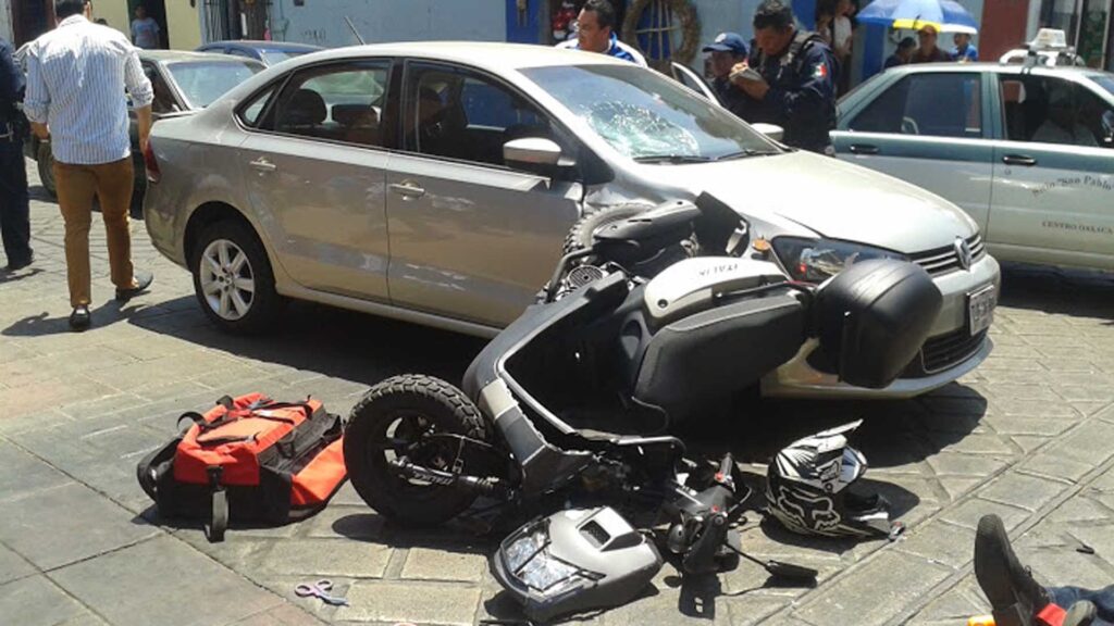 moto accidente