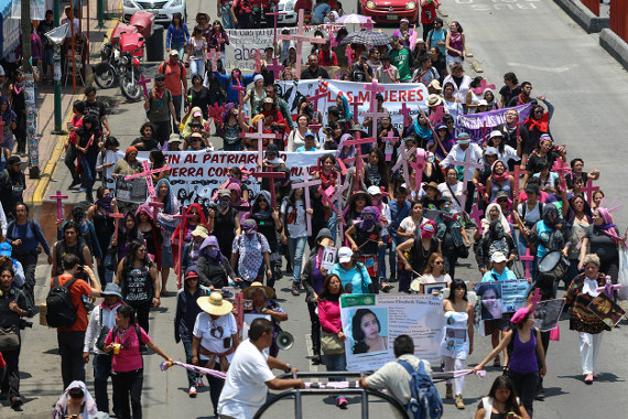marcha mujeres chimalhuacan