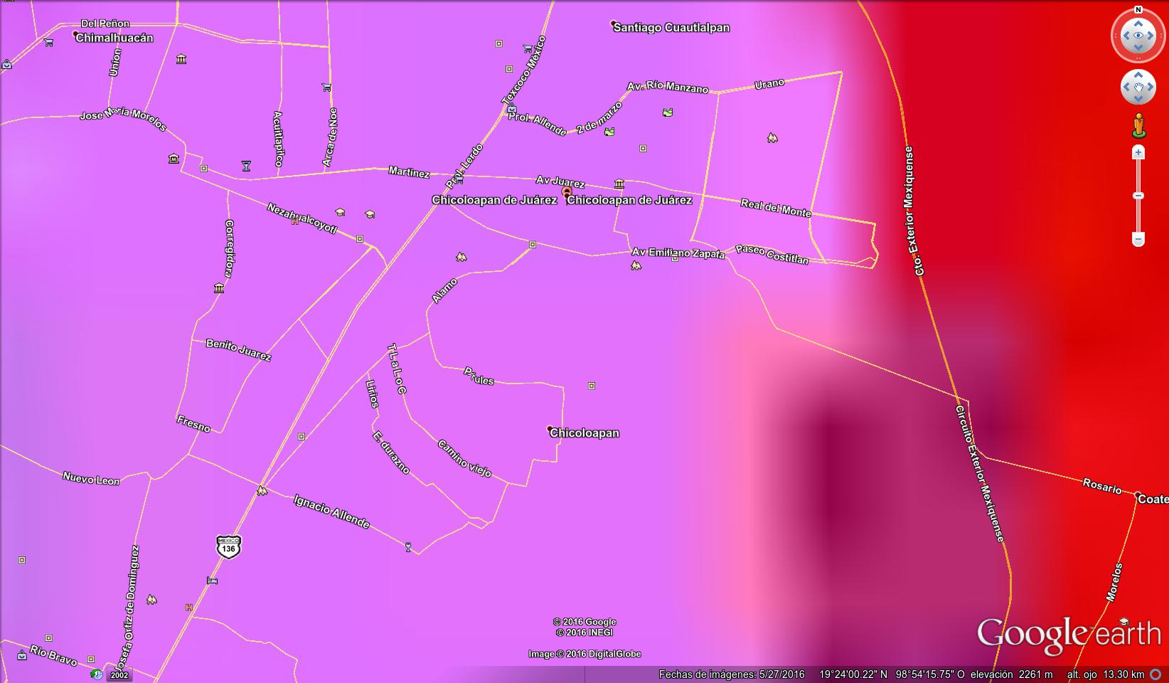 mapa contaminacion luminica