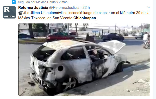 auto incendiado