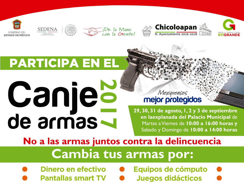 canje armas invitacion