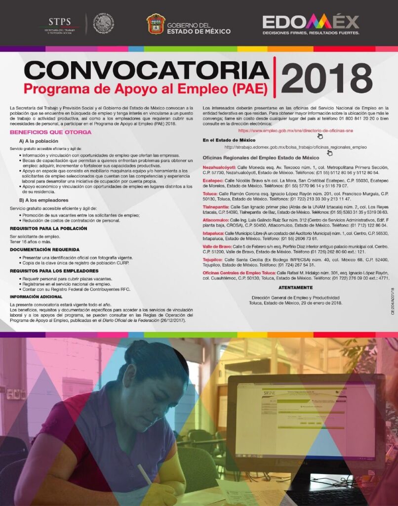 convotaria apoyo empleo 2018