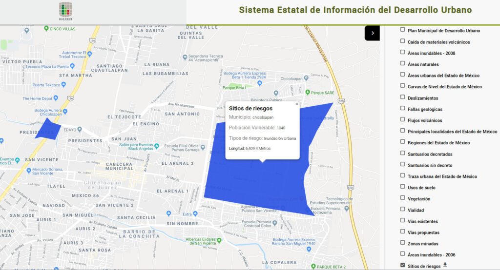 mapa desarrollo