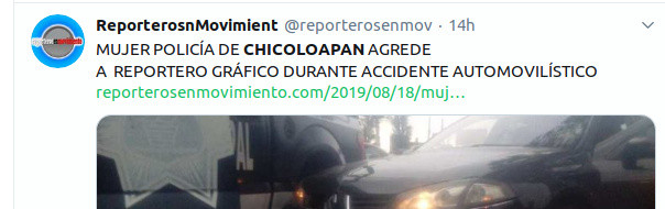 agresion reportero