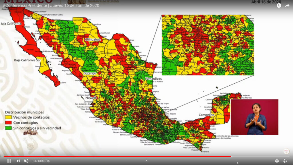 mapa municipios afectados