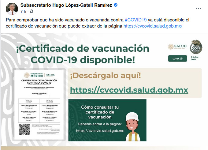 certificado vacunacion