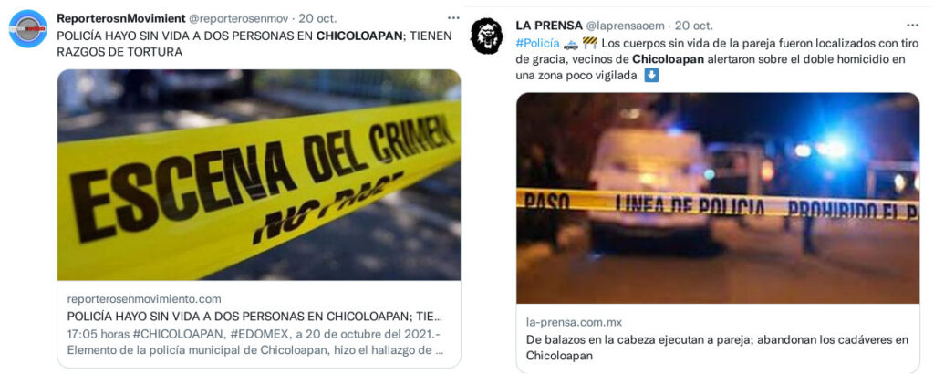 reportan doble homicidio