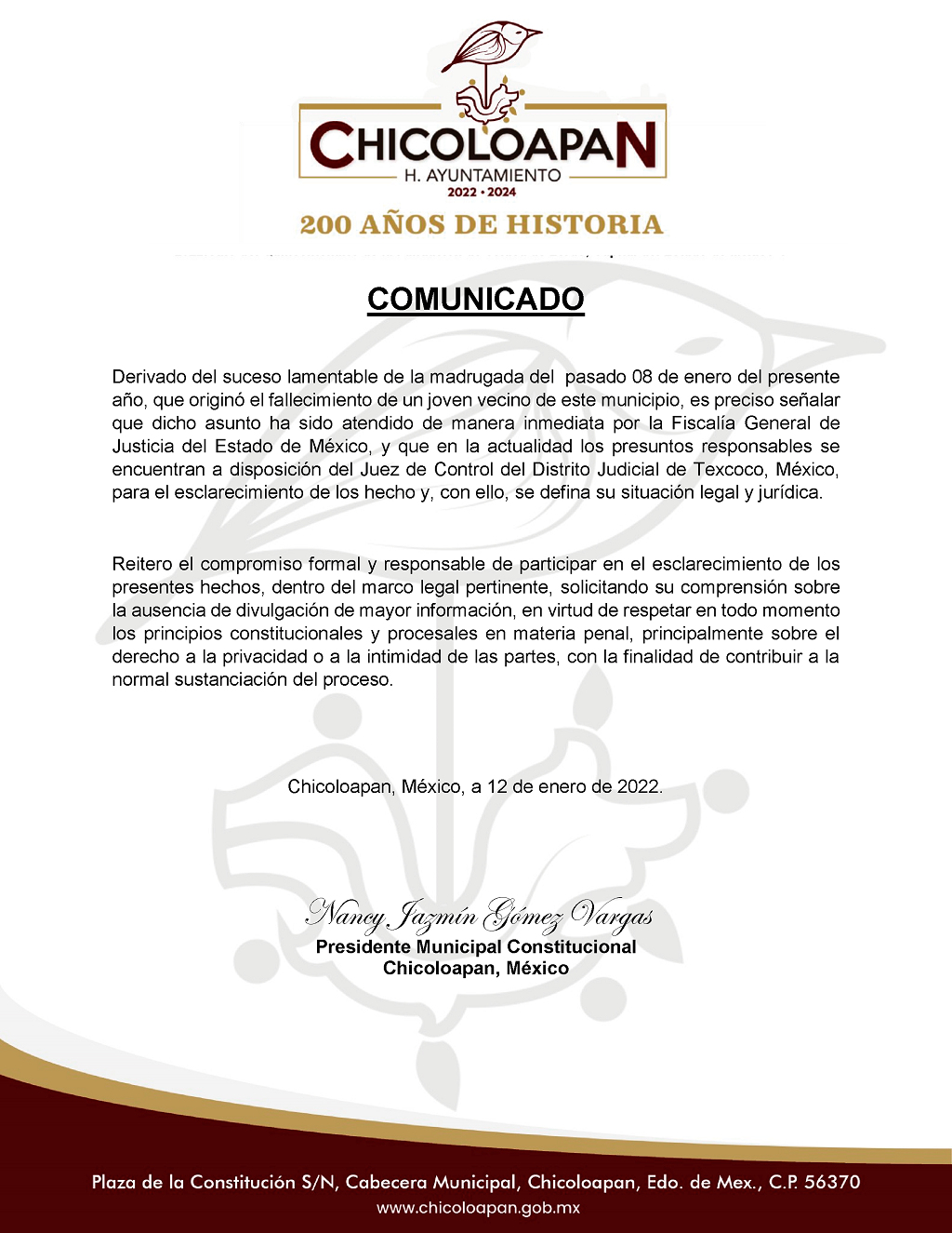 comunicado g