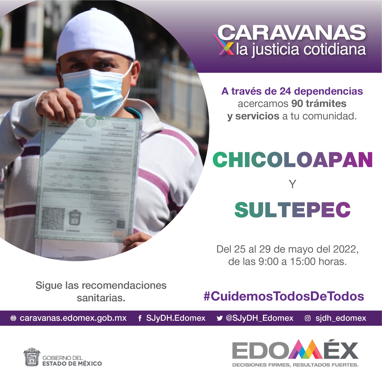 Recuerda que el programa estatal Caravanas por la Justicia