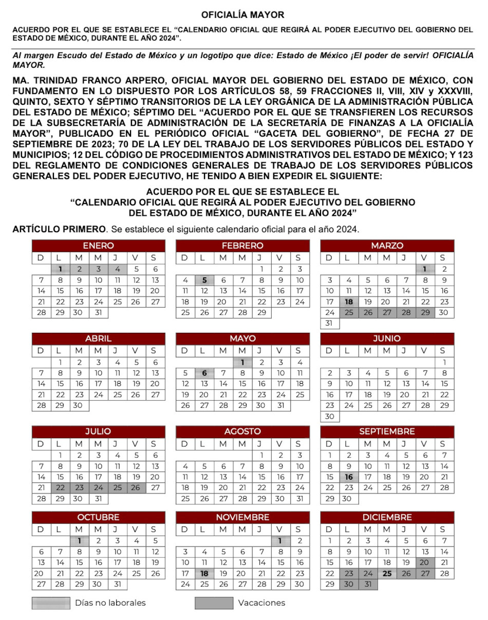 calendario 2024