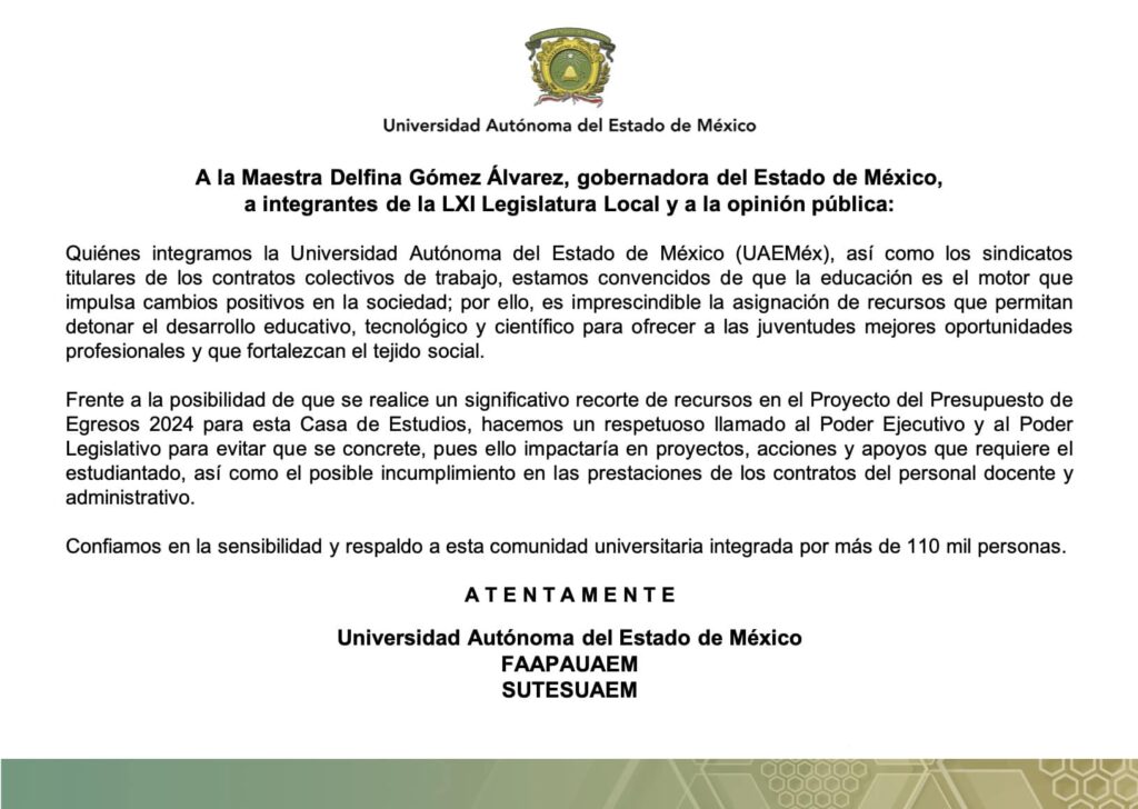 comunicado uaemex